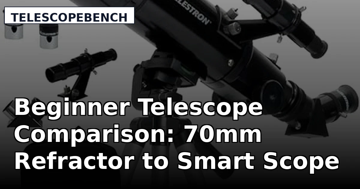 Beginner Telescope Comparison: 70mm Refractor to Smart Scope