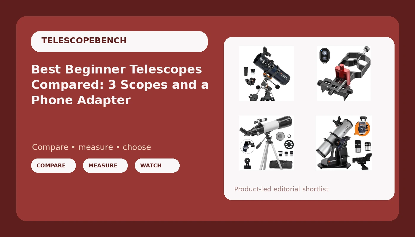 Best Beginner Telescopes Compared: 3 Scopes and a Phone Adapter