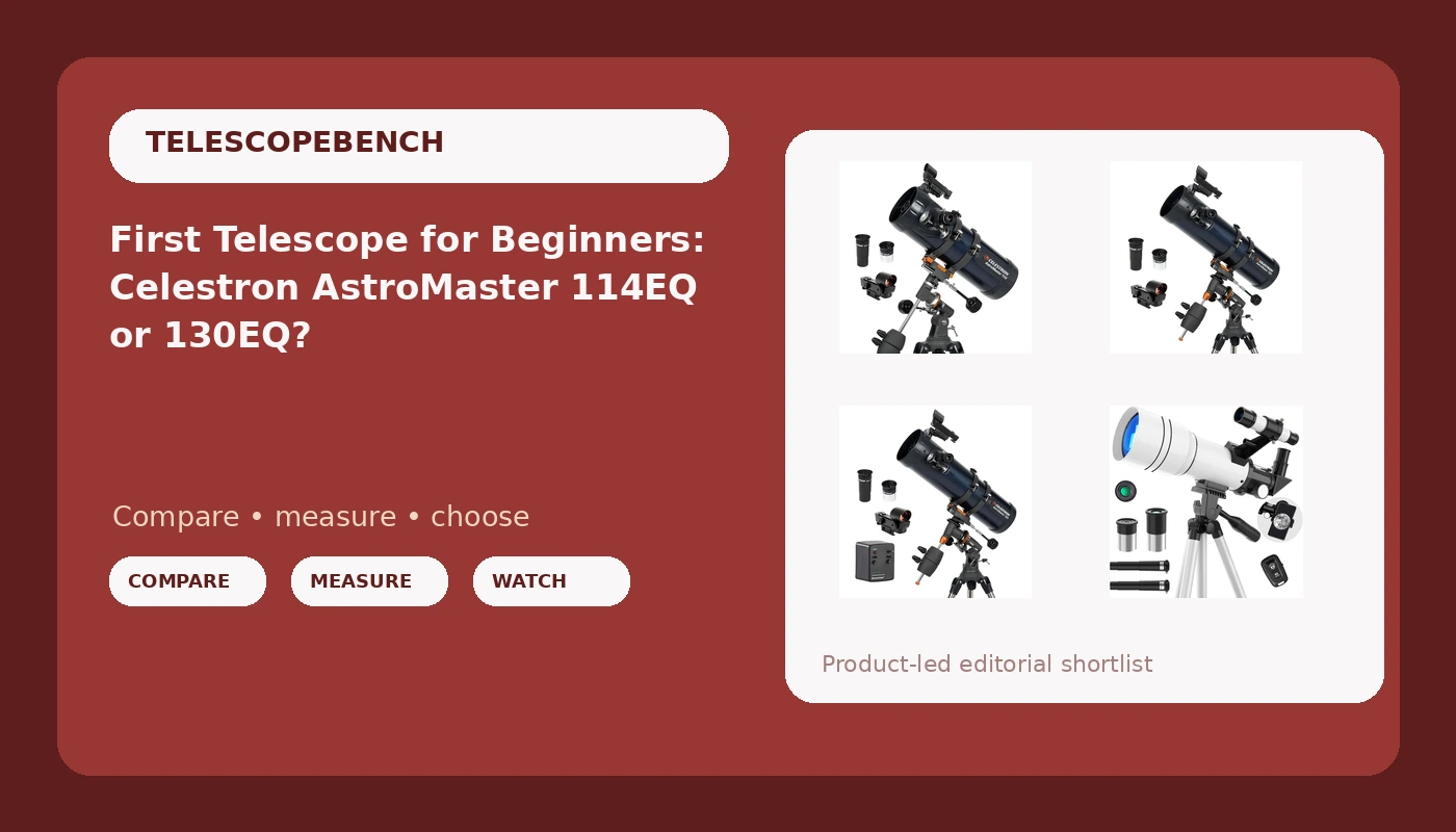 First Telescope for Beginners: Celestron AstroMaster 114EQ or 130EQ?